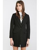 Forever 21 Classic Wool-Blend Overcoat - Lyst