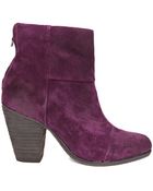 Rag & Bone Newbury Boot in Suede Plum - Lyst