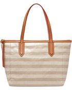 Fossil Sydney Coated Canvas Shopper - Lyst
