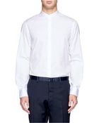 Armani Mandarin Collar Tuxedo Shirt - Lyst