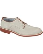 Johnston & Murphy Ellington Suede Plain Toe Oxfords - Lyst
