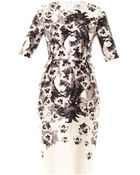 Prabal Gurung Floral Print Peplum Dress - Lyst