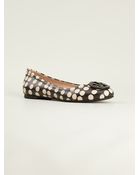 Tory Burch Polka Dot Ballerinas - Lyst