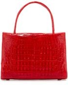 Nancy Gonzalez Wallis Small Crocodile Satchel Bag - Lyst