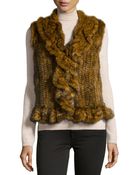 Gorski Mink Ruffle-Detail Vest - Lyst