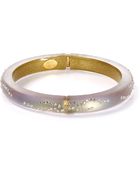 Alexis Bittar Crystal Dusted Lucite Hinge Bangle - Lyst