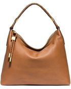 Michael Kors Skorpios Top-Zip Leather Shoulder Bag - Lyst