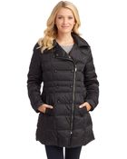 Cole Haan Zipper Puffer Coat - Lyst