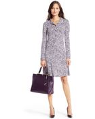 Diane von Furstenberg 440 Runaway Embossed Lizard Tote - Lyst
