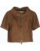 Herno Leather Outerwear - Lyst