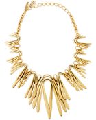 Oscar de la Renta Golden Wave Necklace - Lyst