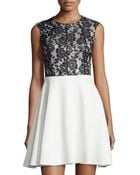 Mark + James By Badgley Mischka Lace A-Line Cocktail Dress - Lyst