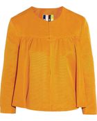 MSGM Cotton-Blend Faille Jacket - Lyst
