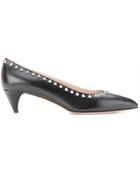 Miu Miu Studded Leather Pumps - Lyst