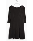 Mango Open-Back Dress - Lyst