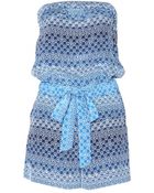 Diane von Furstenberg Miranda Silk Playsuit - Lyst