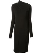 J.W. Anderson Draped Neckline Dress - Lyst