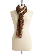 Lauren by Ralph Lauren Kara Leopard Print Scarf - Lyst