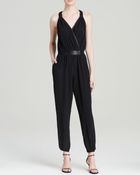 Charlie Jade Jumpsuit - Faux Leather Trim - Lyst