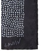 Lanvin Dot Printed Silk Pocket Square - Lyst