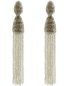 Oscar de la Renta Long Tassel Earrings - Lyst