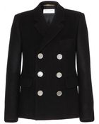 Saint Laurent Wool Jacket - Lyst