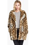 H&M Fake Fur Jacket - Lyst
