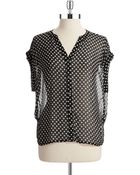 Two By Vince Camuto Patterned Top - Lyst