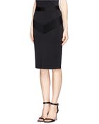 Givenchy 'Jupe' Ribbed Jersey Pencil Skirt - Lyst