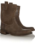 Fiorentini + Baker Emil Cutout Brushed-Suede Boots - Lyst
