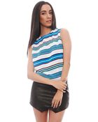 Equipment Reagan Striped Sleeveless Top - Lyst