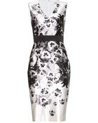 Prabal Gurung Floral-Print Cotton And Silk-Blend Dress - Lyst