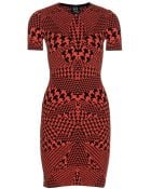 McQ by Alexander McQueen Intarsia Stretch Knit Dress - Lyst
