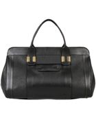 Chloé Large Alice Shiny & Natural Leather Bag - Lyst