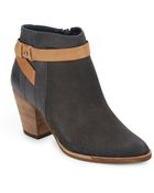 Dolce Vita Perforated Leather Ankle Boots - Lyst