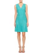 Akris Punto V-Neck Lace Dress - Lyst