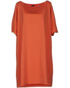Aspesi Short Dress - Lyst