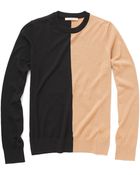 Michael Kors Merino Colorblock Sweater - Lyst