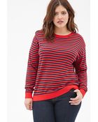 Forever 21 Striped Crew Neck Sweater - Lyst