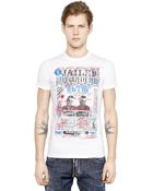 DSquared² Newspaper Printed Cotton T-Shirt - Lyst
