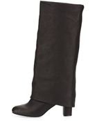 See By Chloé Cuffed Leather Knee Boot - Lyst