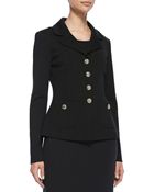St. John Buttonfront Jacket - Lyst
