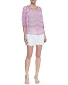 Diane von Furstenberg Naples Hippolyte Lace Shorts - Lyst