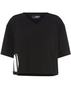 DKNY Cara Delevingne Numbers Cropped T-Shirt - Lyst