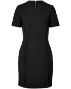 Cedric Charlier Reverse Seam Dress In Black - Lyst