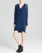 Vince Dress - Double Layer Shirttail - Lyst