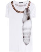 Alexander McQueen Printed Cotton T-Shirt - Lyst