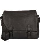 Barneys New York Front-Flap Messenger - Lyst