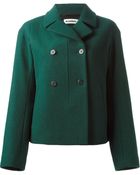 Jil Sander Cropped Jacket - Lyst
