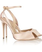 Paul Andrew Europeaus Satin-Covered Leather Pumps - Lyst